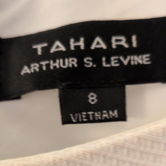NWOT Tahari AurtherS.Levine Ivory Mini Dress - Picture 2 of 9
